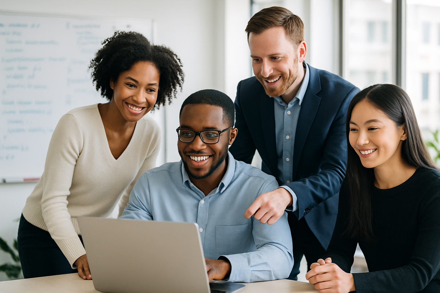 HNR Capitals Team collaborating in a modern office